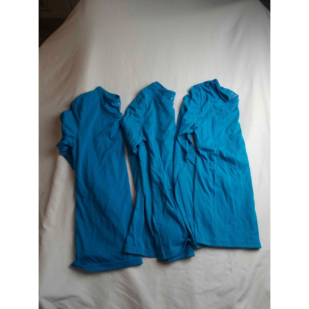 Sivvan S85003 Shirt Womens Small Blue Underscrub Long Sleeve Workwear Lot Of 3
